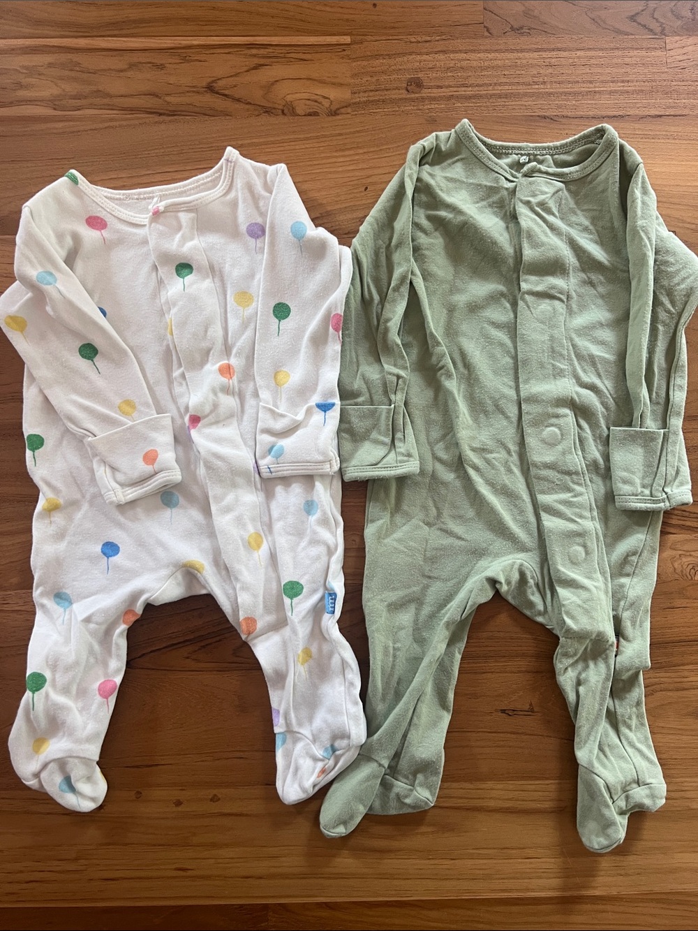 2 Pack Magnetic Me Simply Magnetic Footies Onesies 0-3 Months GUC